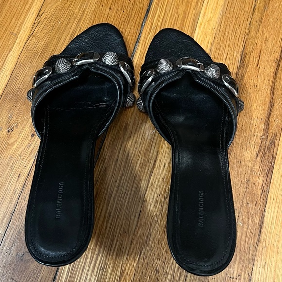 BALENCIAGA STUDDED CAGOLE MULES - Picture 3 of 10